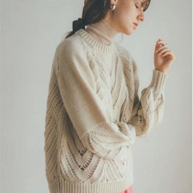 CLANE クラネ OPENWORK CABLE KNIT