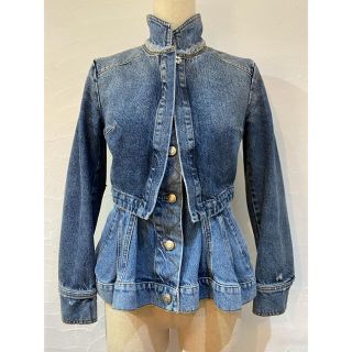 定価23万 ALEXANDER McQUEEN ペプラム デニムジャケット