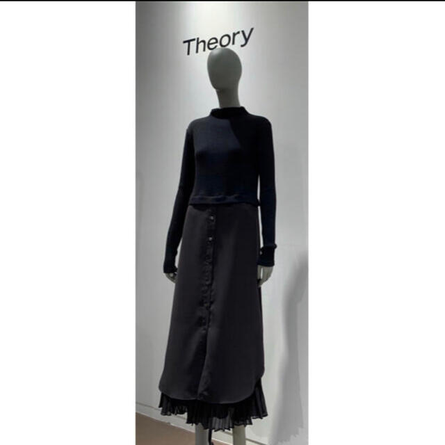 theory(セオリー)のTheory 20ss 異素材コンボワンピース レディースのワンピース(ロングワンピース/マキシワンピース)の商品写真