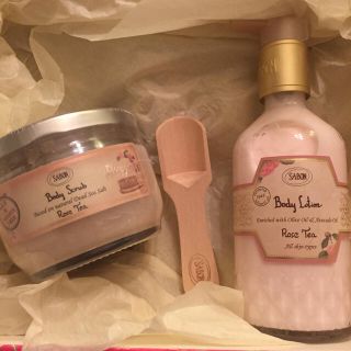 サボン(SABON)のSABON スクラブ&ローション 限定ローズティー(ボディスクラブ)