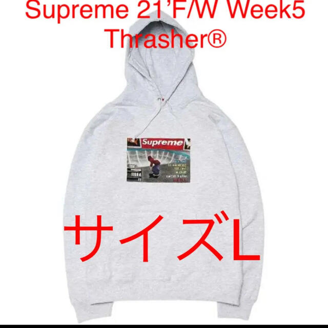 トップスSupreme21FWシュプリーム スラッシャー フーディー スウェットシャツ