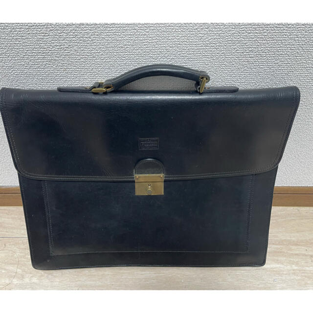 吉田カバン(ヨシダカバン)のPORTER ビジネスバッグ　ブリーフケース　吉田カバン 本革レザー　黒　美品 メンズのバッグ(ビジネスバッグ)の商品写真