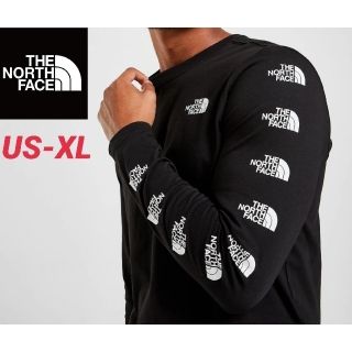 ザノースフェイス(THE NORTH FACE)のノースフェイス リピートロゴ ロングスリーブTシャツ 新品未使用 海外限定(Tシャツ/カットソー(七分/長袖))