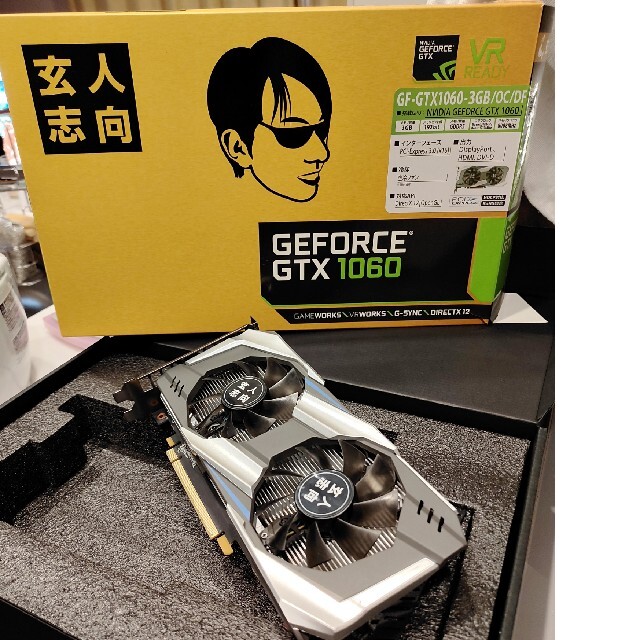 グラフィックボード　玄人志向　GTX1060-3GB