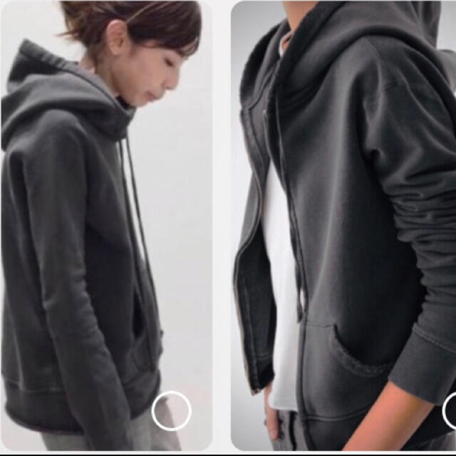 L'Appartement DEUXIEME CLASSE(アパルトモンドゥーズィエムクラス)のニリロータン Hoodie Zipパーカー グレー  レディースのトップス(パーカー)の商品写真