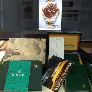 ロレックス(ROLEX)の【専用】ROLEX GMTマスター 16753 箱 冊子 ケース カレンダー(腕時計(アナログ))