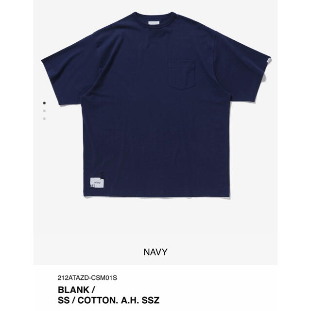 WTAPS SSZ AH BLANK S/S TEE ネイビー L 超爆安 ppc1767.org