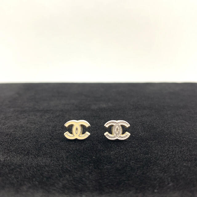 CHANEL ココマーク　ピアス　シンプルピアス