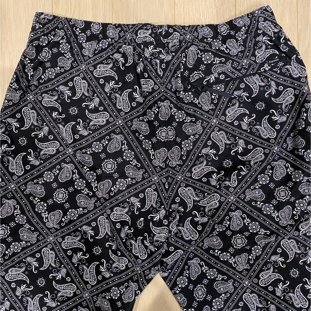 メンズsupreme bandana track pant S black  バンダナ