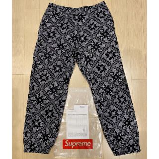 シュプリーム(Supreme)のSupreme Bandana Track Pant S Black バンダナ(その他)