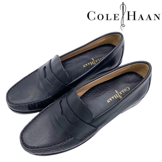 Cole Haan(コールハーン)の【美品】COLE HAAN コールハーン コインローファー 黒 22cm レディースの靴/シューズ(ローファー/革靴)の商品写真