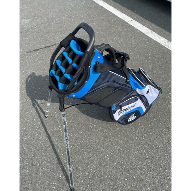 Cleveland Golf(クリーブランドゴルフ)の新品未使用　クリーブランド  スタンドキャディバッグ　ブルー スポーツ/アウトドアのゴルフ(バッグ)の商品写真