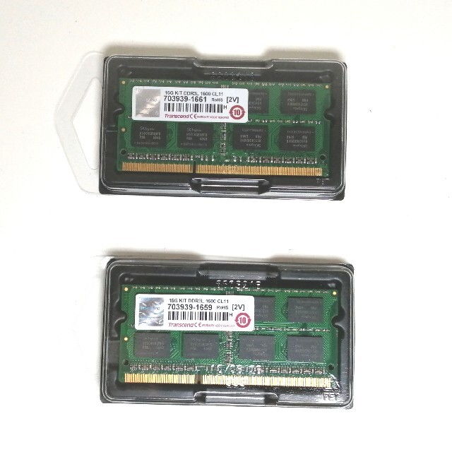 大量入荷 Transcend - Transcend PC3L-12800 DDR3L 8GBx2 PCパーツ