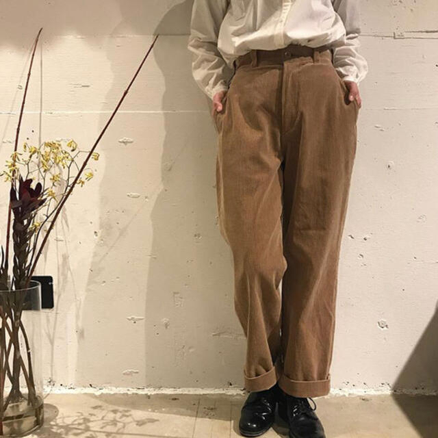 カジュアルパンツleno corduroy trousers