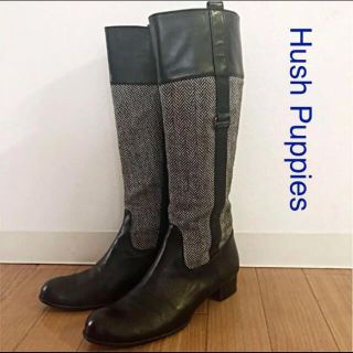 ハッシュパピー(Hush Puppies)の専用　美品♪ハッシュパピー　異素材レザーロングブーツ♪22.5(ブーツ)