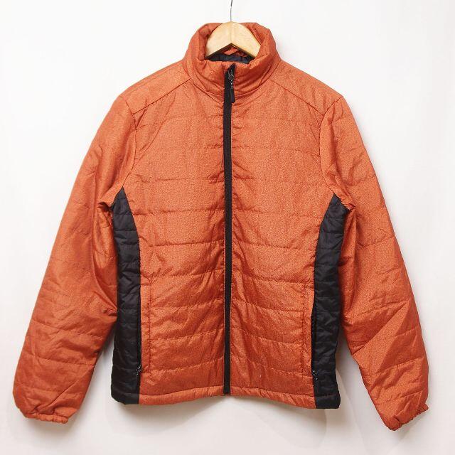 スタンドカラー 中綿ジャケット ブルゾン オレンジ Mサイズ