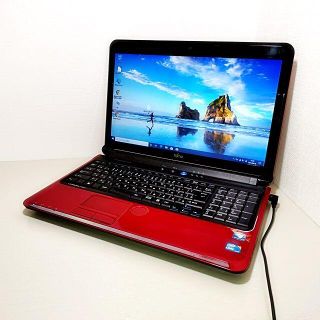 フジツウ(富士通)のカメラ付でZOOM等の在宅勤務に最適/Win10/大容量750GB/４メモリ(ノートPC)