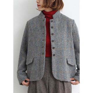 シャンブルドゥシャーム(chambre de charme)のMalle HARRIS TWEED 羊飼いのジャケット　シューズおまとめ(ノーカラージャケット)