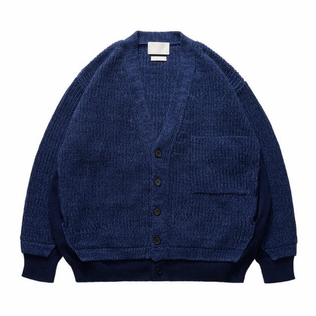 5G CONNECTING RIB CARDIGAN[NAVY] YOKEメンズ