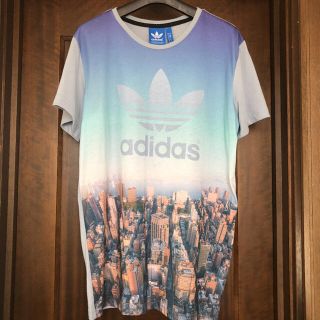 アディダス(adidas)のアディダス ロゴ Tシャツ 全面プリント(Tシャツ/カットソー(半袖/袖なし))