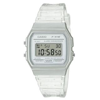 カシオ(CASIO)の新品未使用　CASIO チープカシオ　クリア　腕時計(腕時計)