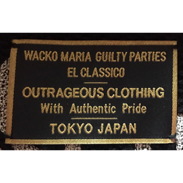 WACKO MARIA(ワコマリア)の超レア 最高のカラー配色&バック刺繍 ワコマリア ニット カーディガン S メンズのトップス(カーディガン)の商品写真