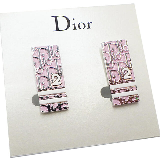 Dior ディオール ヴィンテージイヤリング トロッター ピンク 新品未
