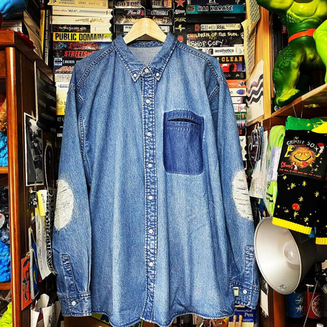 BEAMS(ビームス)のSSZ 裏USED DENIM SHIRTS Mサイズ INDIGO メンズのトップス(シャツ)の商品写真