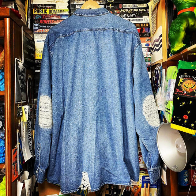 BEAMS(ビームス)のSSZ 裏USED DENIM SHIRTS Mサイズ INDIGO メンズのトップス(シャツ)の商品写真