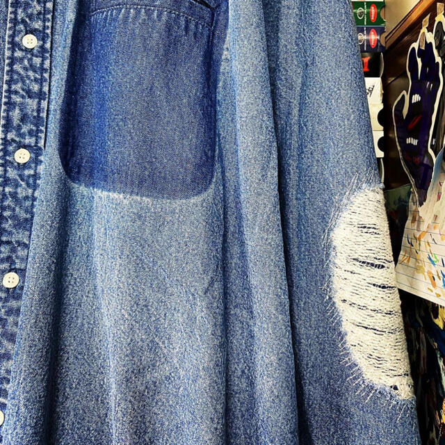 BEAMS(ビームス)のSSZ 裏USED DENIM SHIRTS Mサイズ INDIGO メンズのトップス(シャツ)の商品写真