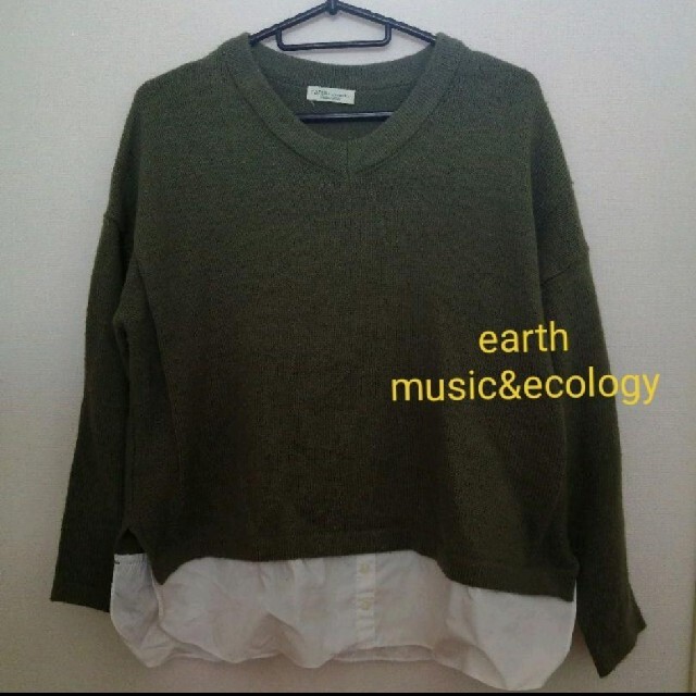 earth music & ecology(アースミュージックアンドエコロジー)のearth music&ecology　ニット トップス　レディース　Ｍ　L レディースのトップス(ニット/セーター)の商品写真