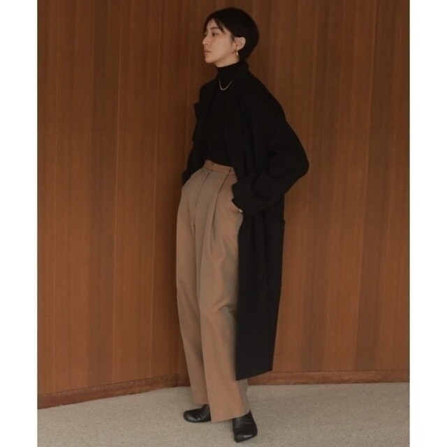 TODAYFUL(トゥデイフル)の【TODAYFUL】Wool Over Coat ウールオーバーコート黒アウター レディースのジャケット/アウター(ロングコート)の商品写真