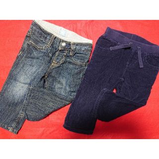 ベビーギャップ(babyGAP)のあったかパンツ ２枚セット 80(パンツ)