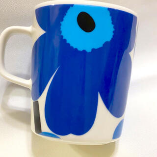 マリメッコ(marimekko)のマリメッコ　マグカップ　ウニッコ青　ブルー(グラス/カップ)