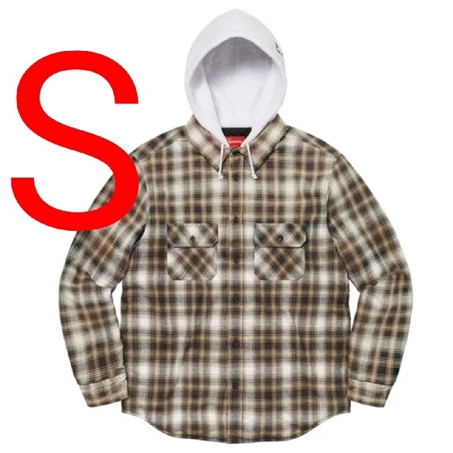 supreme Hooded Flannel Zip Up Shirt