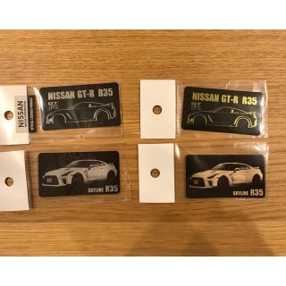 ニッサン(日産)の日産スカイライン　GTR R35 ステッカー(ミニカー)