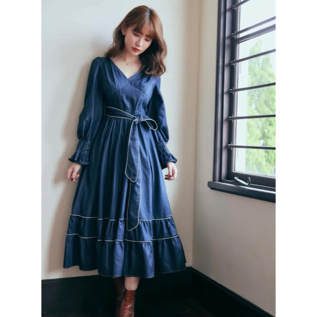 Signs of Autumn Belted Dress