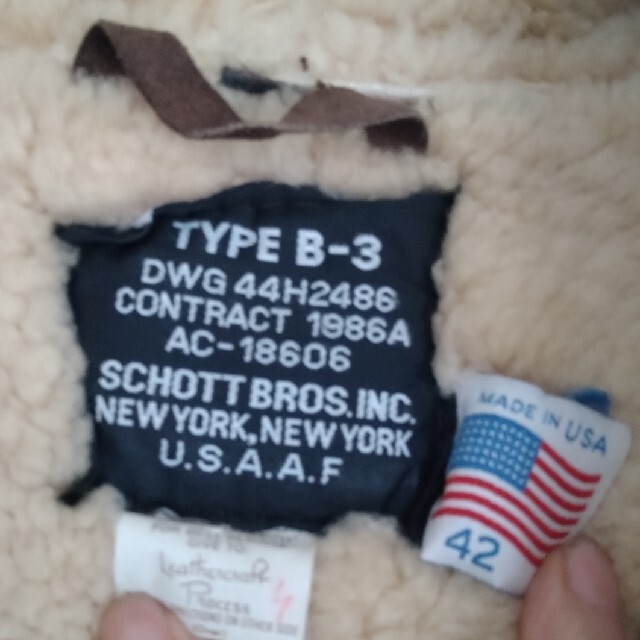 schott(ショット)のSCHOTT B-3 （42） メンズのジャケット/アウター(フライトジャケット)の商品写真