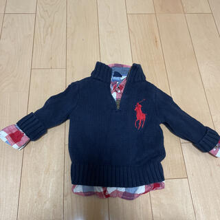 ラルフローレン(Ralph Lauren)のラルフローレン ニット セーター　80 &ベビーギャップシャツ(シャツ/カットソー)