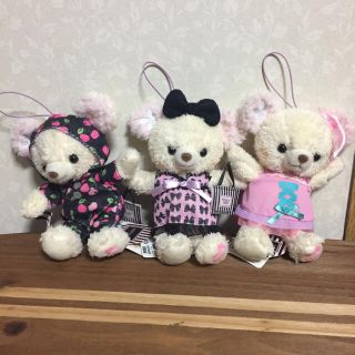 Peach John × girly bear ぬいぐるみ 3点セット(ブラ&ショーツセット)