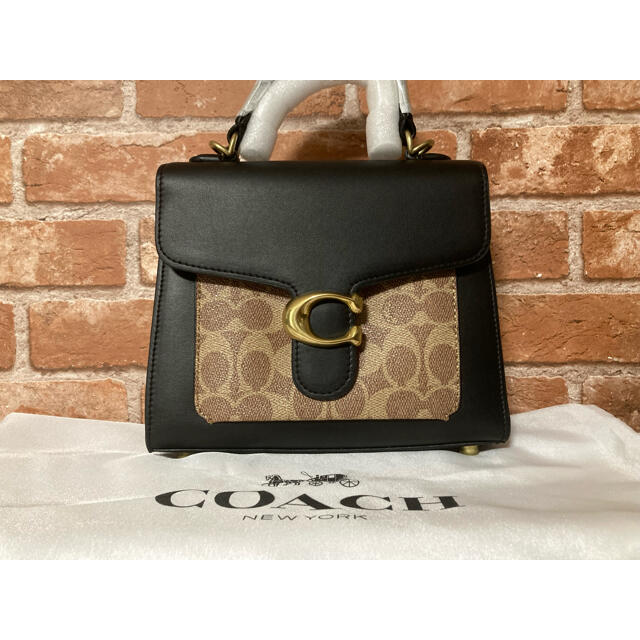 coach タビー　トップ　ハンドル　20 シグネチャーキャンバス