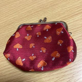 きのこ柄がま口小銭入れ(その他)