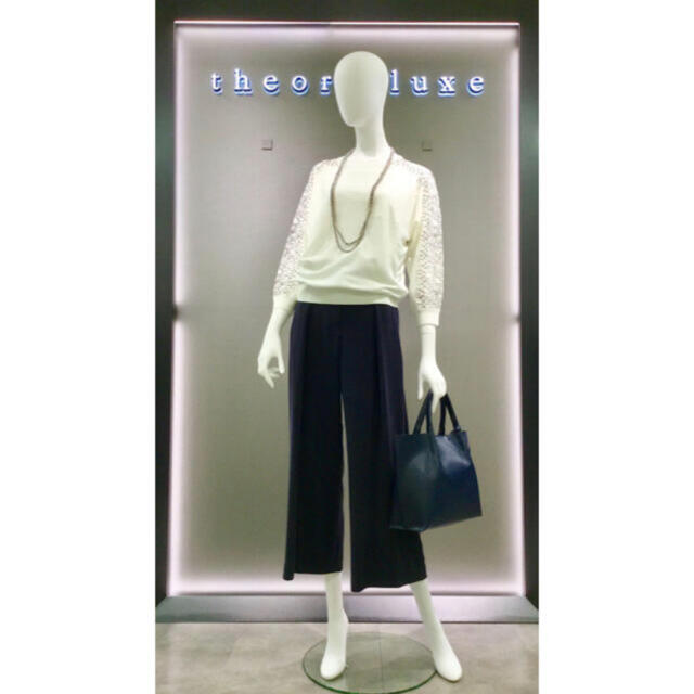 theory luxe スカラップレース ドルマンスリーブニット 今季