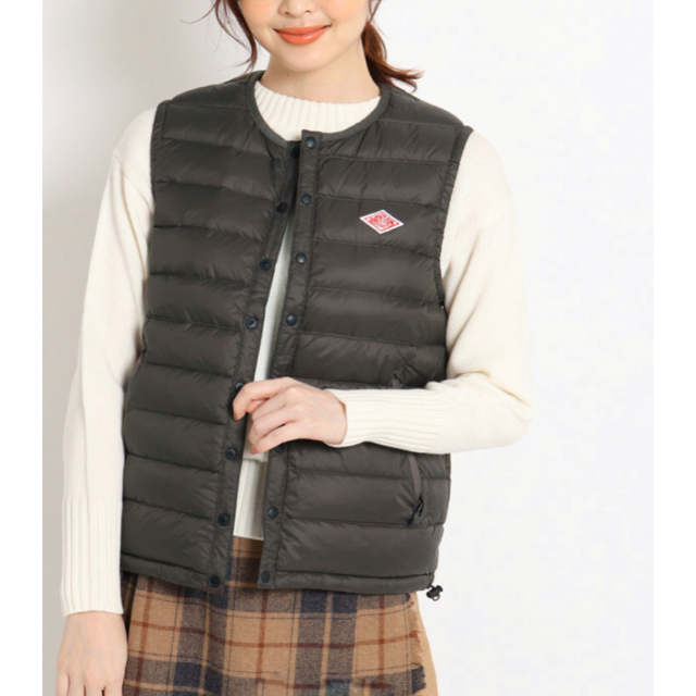 美品】【DANTON】クルーネック インナー ダウンベスト 21AW www