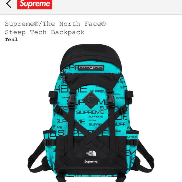 Supreme(シュプリーム)のsupreme north face steeptech backpack  メンズのバッグ(バッグパック/リュック)の商品写真