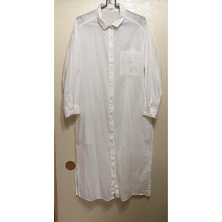 ショコラフィネローブ(chocol raffine robe)のchocol raffine robe  白ロングシャツ　綿100%  (シャツ/ブラウス(長袖/七分))