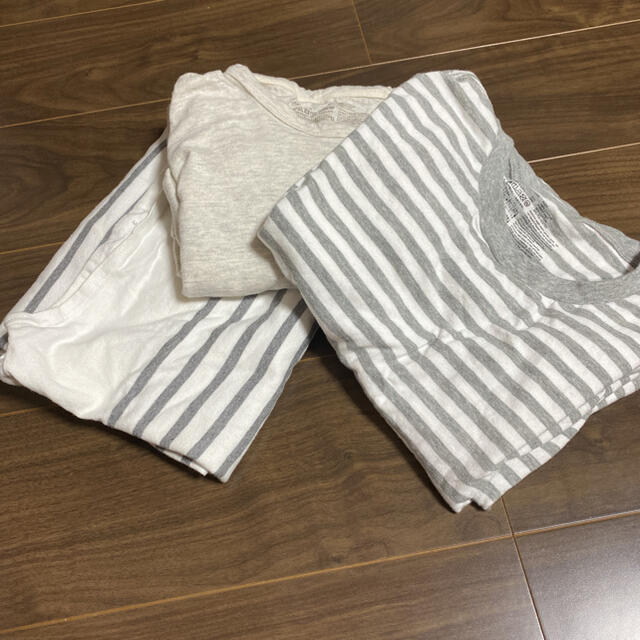 MUJI (無印良品)(ムジルシリョウヒン)の無印　メンズL ロンT 3着セット メンズのトップス(Tシャツ/カットソー(七分/長袖))の商品写真