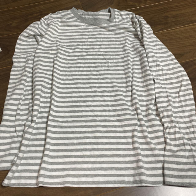 MUJI (無印良品)(ムジルシリョウヒン)の無印　メンズL ロンT 3着セット メンズのトップス(Tシャツ/カットソー(七分/長袖))の商品写真