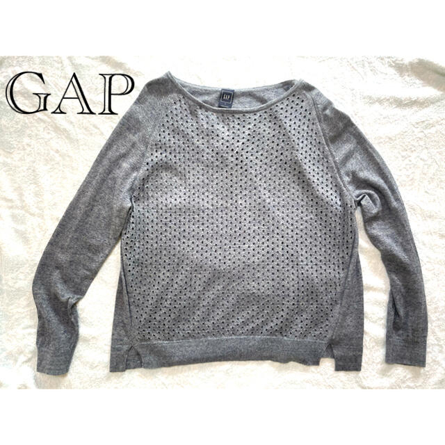 GAP(ギャップ)のGAP★ニット★薄手★ブルーグレー レディースのトップス(ニット/セーター)の商品写真