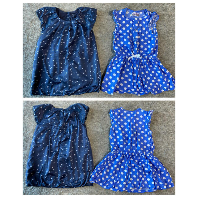 Branshes(ブランシェス)の90 半袖 ワンピース ブランシェス H&M babyGap 等 8枚 セット キッズ/ベビー/マタニティのキッズ服女の子用(90cm~)(ワンピース)の商品写真